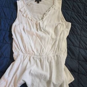 Sleeveless Lane Bryant Peplum Cotton shirt